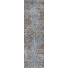 Premium Machine Washable Mayfield  Brown 2'3" x 7'6" Runner Rug