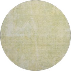 Premium Machine Washable Mayfield  Gold 8' x 8' Round Rug