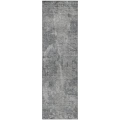 Premium Machine Washable Mayfield  Gray 2'3" x 7'6" Runner Rug
