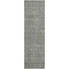 Premium Machine Washable Mayfield  Gray 2'3" x 7'6" Runner Rug