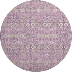 Premium Machine Washable Mayfield  Lavender 8' x 8' Round Rug