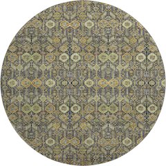 Premium Machine Washable Mayfield  Paprika 8' x 8' Round Rug