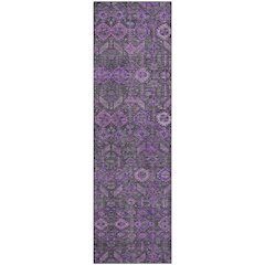 Premium Machine Washable Mayfield  Purple 2'3" x 7'6" Runner Rug