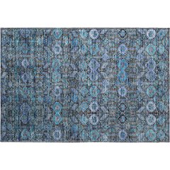Premium Machine Washable Mayfield  Teal 1'8" x 2'6" Rug
