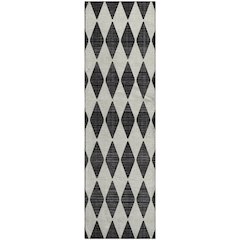 Premium Machine Washable Mayfield  Black 2'3" x 7'6" Runner Rug