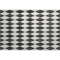 Premium Machine Washable Mayfield  Black 1'8" x 2'6" Rug