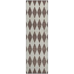 Premium Machine Washable Mayfield  Brown 2'3" x 7'6" Runner Rug