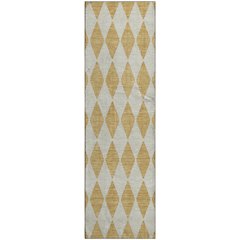 Premium Machine Washable Mayfield  Gold 2'3" x 7'6" Runner Rug