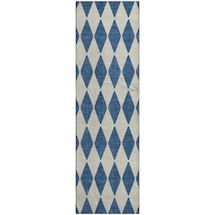 Premium Machine Washable Mayfield  Navy 2'3" x 7'6" Runner Rug
