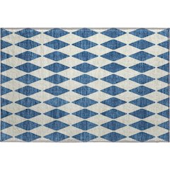 Premium Machine Washable Mayfield  Navy 1'8" x 2'6" Rug