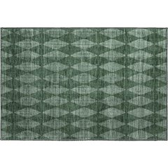 Premium Machine Washable Mayfield  Olive 1'8" x 2'6" Rug