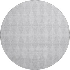 Premium Machine Washable Mayfield  Pewter 8' x 8' Round Rug