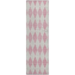 Premium Machine Washable Mayfield  Pink 2'3" x 7'6" Runner Rug