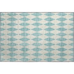 Premium Machine Washable Mayfield  Teal 1'8" x 2'6" Rug