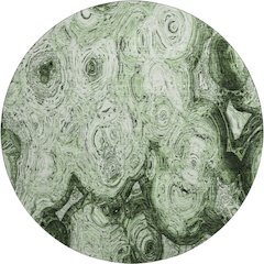 Premium Machine Washable Mayfield  Green 8' x 8' Round Rug