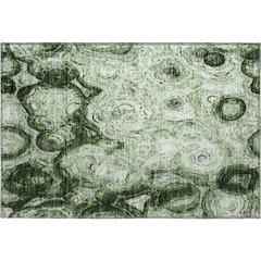 Premium Machine Washable Mayfield  Green 1'8" x 2'6" Rug