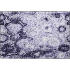 Premium Machine Washable Mayfield  Purple 1'8" x 2'6" Rug