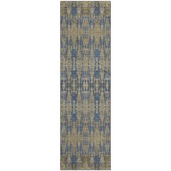 Premium Machine Washable Mayfield  Blue 2'3" x 7'6" Runner Rug