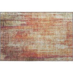 Premium Machine Washable Mayfield  Paprika 1'8" x 2'6" Rug
