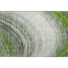 Premium Machine Washable Mayfield  Green 1'8" x 2'6" Rug