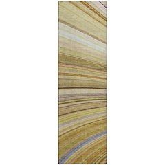 Premium Machine Washable Mayfield  Beige 2'3" x 7'6" Runner Rug