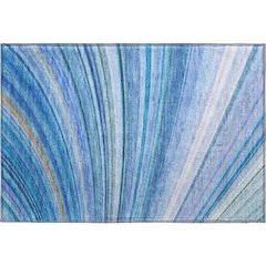 Premium Machine Washable Mayfield  Blue 1'8" x 2'6" Rug
