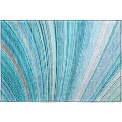 Premium Machine Washable Mayfield  Teal 1'8" x 2'6" Rug