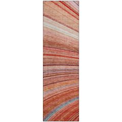 Premium Machine Washable Mayfield  Terracotta 2'3" x 7'6" Runner Rug