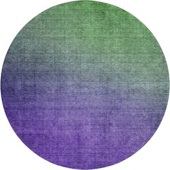 Premium Machine Washable Mayfield  Green 8' x 8' Round Rug