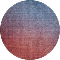Premium Machine Washable Mayfield  Navy 8' x 8' Round Rug