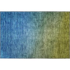 Premium Machine Washable Mayfield  Olive 1'8" x 2'6" Rug