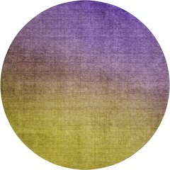 Premium Machine Washable Mayfield  Purple 8' x 8' Round Rug