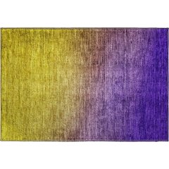 Premium Machine Washable Mayfield  Purple 1'8" x 2'6" Rug