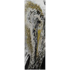 Premium Machine Washable Mayfield  Midnight 2'3" x 7'6" Runner Rug
