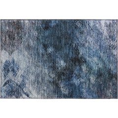 Premium Machine Washable Mayfield  Blue 1'8" x 2'6" Rug