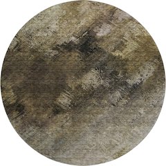 Premium Machine Washable Mayfield  Chocolate 8' x 8' Round Rug