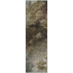 Premium Machine Washable Mayfield  Chocolate 2'3" x 7'6" Runner Rug