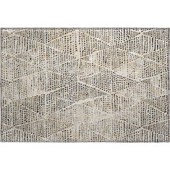 Premium Machine Washable Mayfield  Beige 1'8" x 2'6" Rug