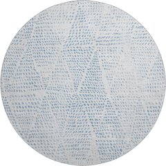 Premium Machine Washable Mayfield  Denim 8' x 8' Round Rug