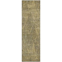 Premium Machine Washable Mayfield  Gold 2'3" x 7'6" Runner Rug