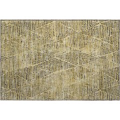 Premium Machine Washable Mayfield  Gold 1'8" x 2'6" Rug