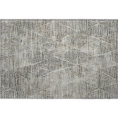 Premium Machine Washable Mayfield  Gray 1'8" x 2'6" Rug
