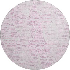 Premium Machine Washable Mayfield  Pink 8' x 8' Round Rug