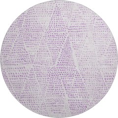 Premium Machine Washable Mayfield  Purple 8' x 8' Round Rug