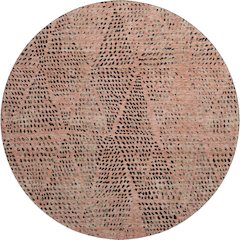 Premium Machine Washable Mayfield  Salmon 8' x 8' Round Rug