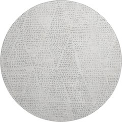 Premium Machine Washable Mayfield  Silver 8' x 8' Round Rug