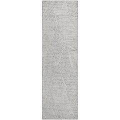Premium Machine Washable Mayfield  Silver 2'3" x 7'6" Runner Rug