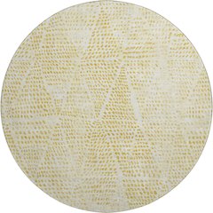 Premium Machine Washable Mayfield  Wheat 8' x 8' Round Rug