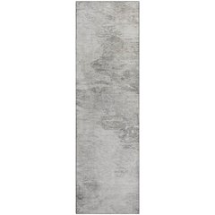 Premium Machine Washable Mayfield  Silver 2'3" x 7'6" Runner Rug