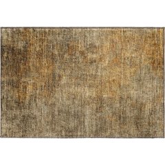 Premium Machine Washable Mayfield  Brown 1'8" x 2'6" Rug